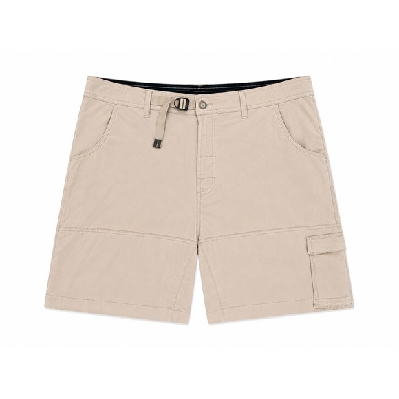 Prana Other - prAna Stretch Zion Cargo‎ Hiking Shorts Beige Outdoor Trail Men's Size 37